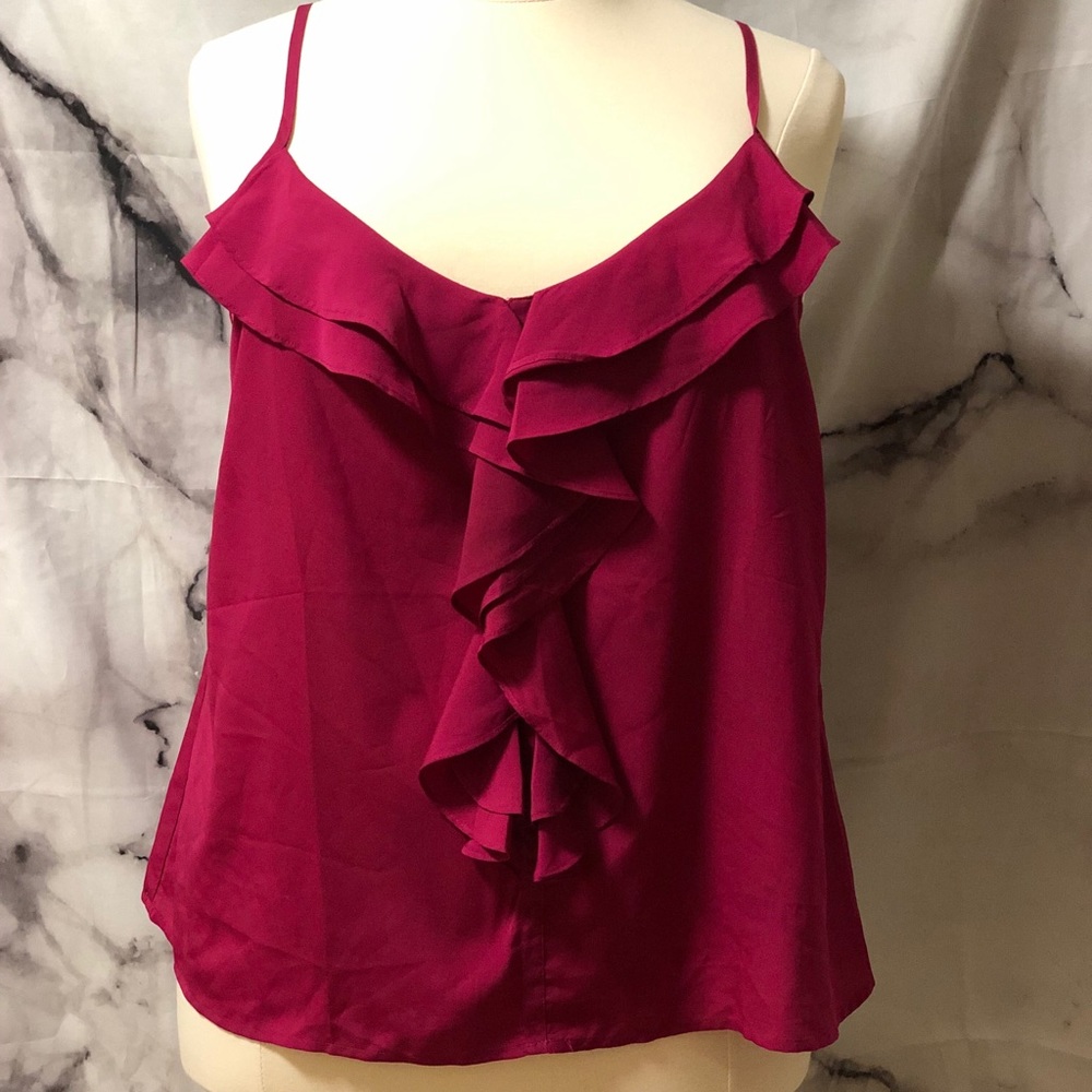 Woven Top/Cami Magenta